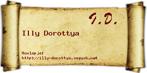 Illy Dorottya névjegykártya